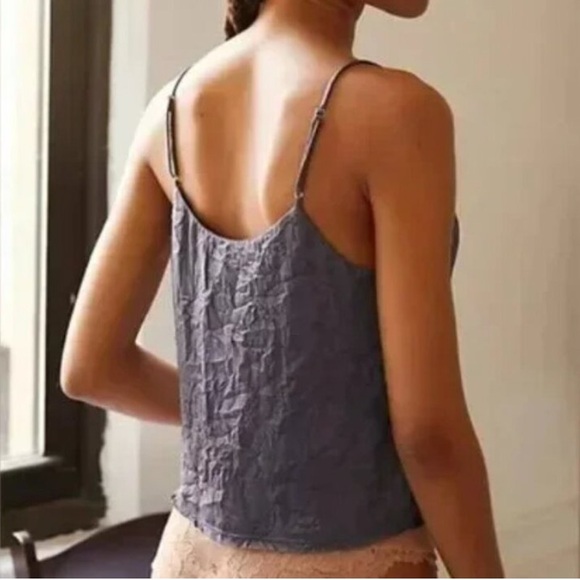 Free People Intimately Shine Time Cami SMALL NWOT Charcoal - Picture 4 of 16
